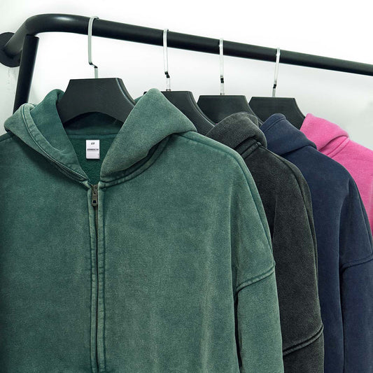 Vintage Washed Hoodie – Retro Style Streetwear Pullover