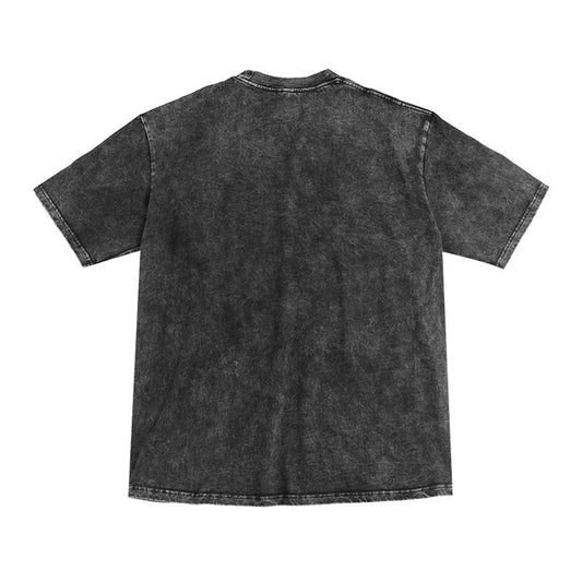 Oversized Streetwear Short Sleeve Tee – Trendy Graphic Print T-Shirt